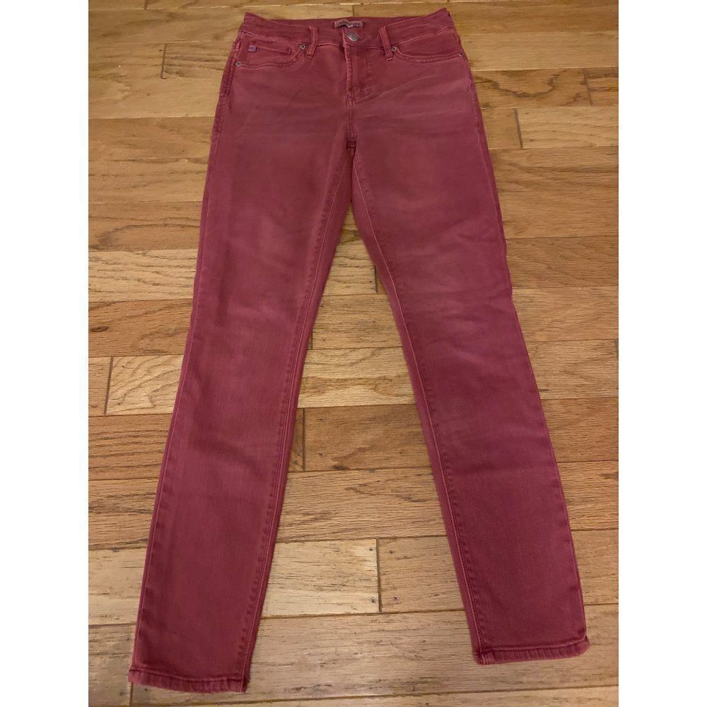 Dear John, women's maroon, Gisele high waisted skinny jeans size 26